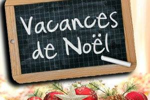 Fermeture du 25/12 au 07/01/2018, Vacances de Noël