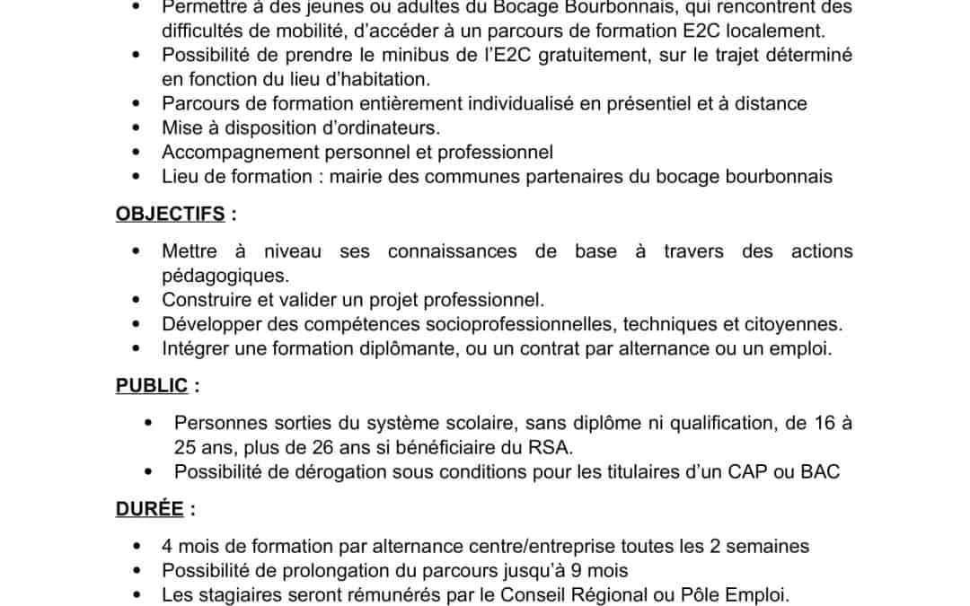 E2C Itinérante