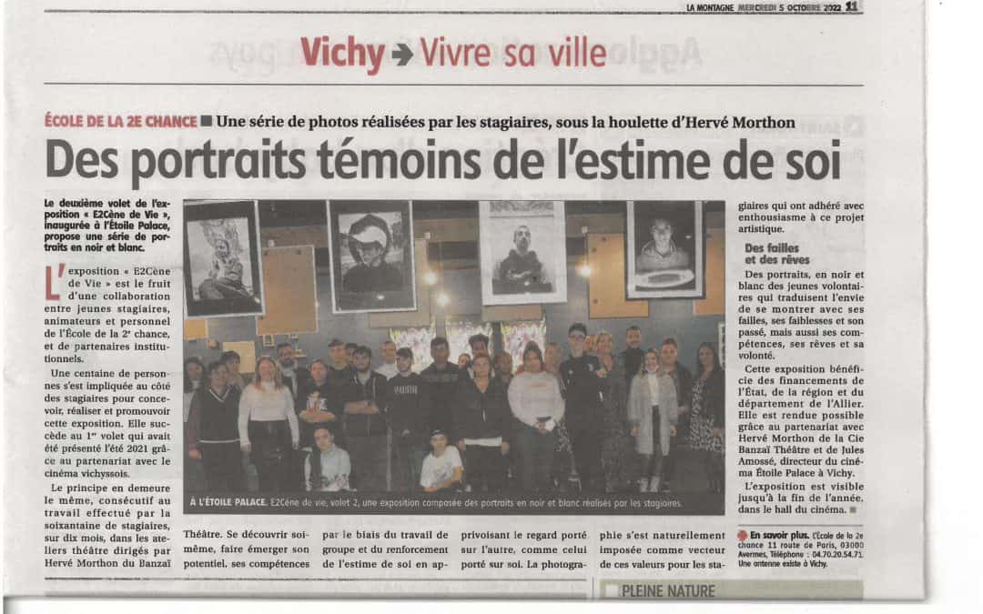 E2scène de Vie- article de “La Montagne”